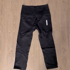 GYMSHARK black mesh leggings